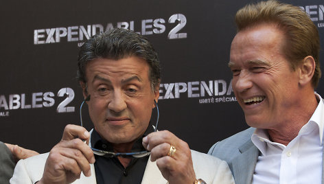 Sylvesteris Stallone ir Arnoldas Schwarzeneggeris