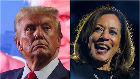 Donaldas Trumpas ir Kamala Harris