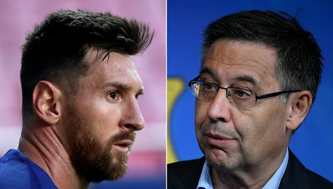 Lionelis Messi ir Josepas Maria Bartomeu