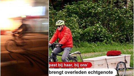 Adas Verhoevenas pagerbė savo žmoną, palydėjęs ją abiejų mėgtu keliavimo būdu.