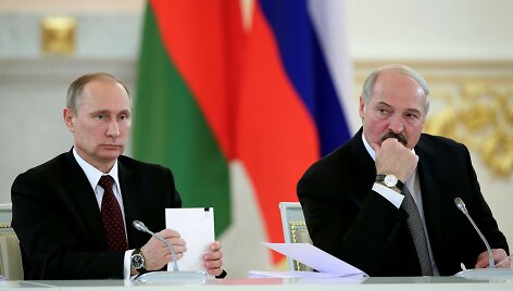 Vladimiras Putinas ir Aliaksandras Luka&scaron;enka