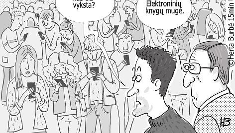 Hertos Burbės karikatūra