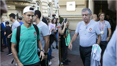 Cristiano Ronaldo ir Fernando Santosas