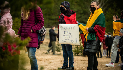 Protesto akcija „Už Dumsių kopos išsaugojimą“