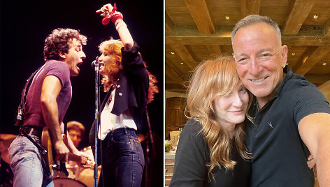 Bruce'as Springsteenas ir Patti Scialfa