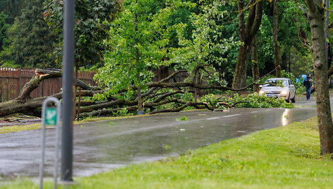 Kaune praūžė audra