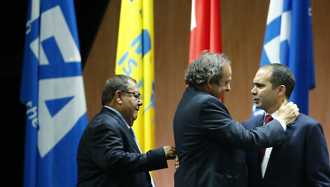 Michelis Platini ir princas Ali