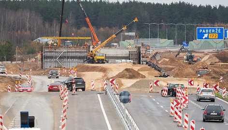 Molėtų plento atkarpa po rekonstrukcijos