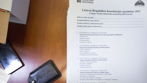 Lietuvoje devintą kartą laikomas Konstitucijos egzaminas