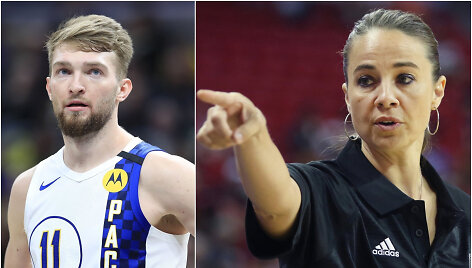 Domantas Sabonis ir Becky Hammon
