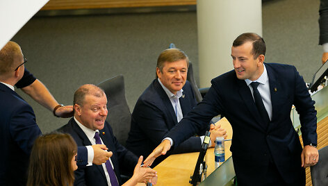 Saulius Skvernelis, Ramūnas Karbauskis, Virginijus Sinkevičius