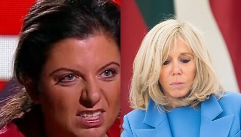 Margarita Simonian ir Brigitte Macron