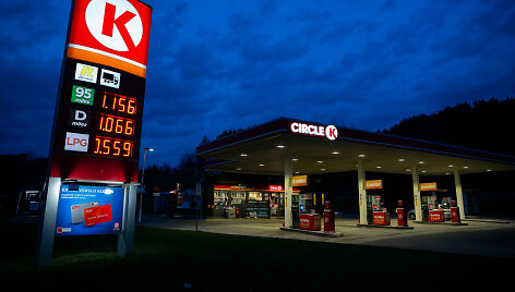 &bdquo;Circle K&ldquo; degalinės kainos
