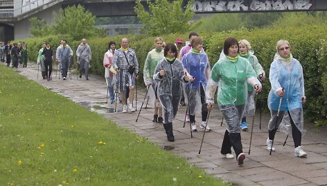 &Scaron;iaurieti&scaron;kojo ėjimo žygio dalyviai