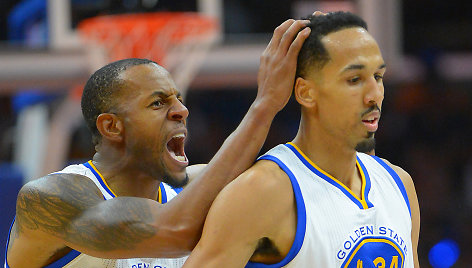  Andre Iguodala ir Shaunas Livingstonas