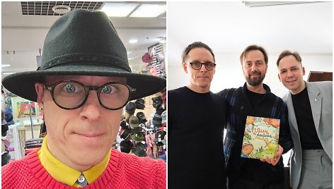 Nerijus Laurinavičius ir kartu koncertuosiantys Darius Mažintas bei Jonas Sakalauskas