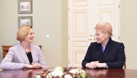 Daiva Petrylaitė ir Dalia Grybauskaitė