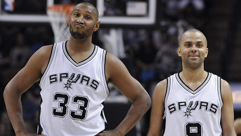 Borisas Diaw ir Tony Parkeris