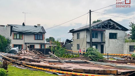 Audros padariniai Latvijoje, Bauskėje