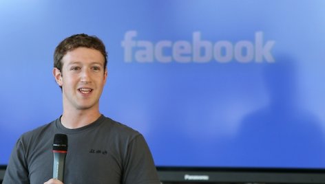 Socialinio tinklo „Facebook“ įkūrėjas Markas Zuckerbergas.