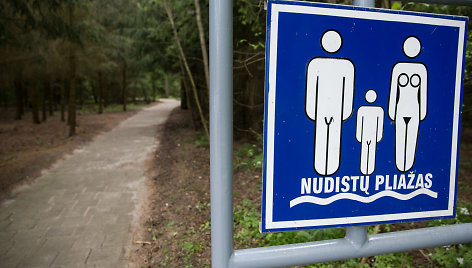 Nudistų paplūdimio ženklas