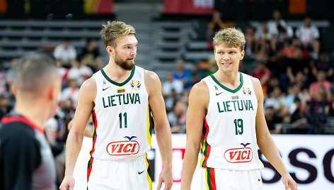 Domantas Sabonis ir Mindaugas Kuzminskas