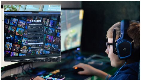 Vaikas žaidžia &bdquo;Roblox&ldquo; (asociatyvinė nuotr.)