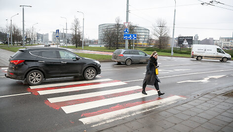 Pėsčiųjų perėjos Vilniaus Edukologijos žiedinėje sankryžoje