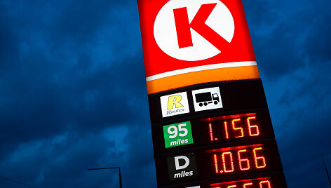 &bdquo;Circle K&ldquo; degalinės kainos