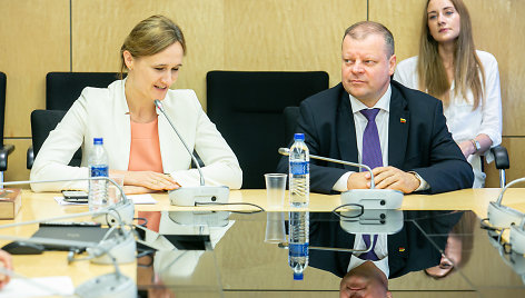 Viktorija Čmilytė-Nielsen ir Saulius Skvernelis