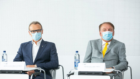 Romualdas Brazauskas ir Remigijus Mila&scaron;ius