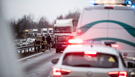 Avarija kelyje Prienai–Aukštadvaris