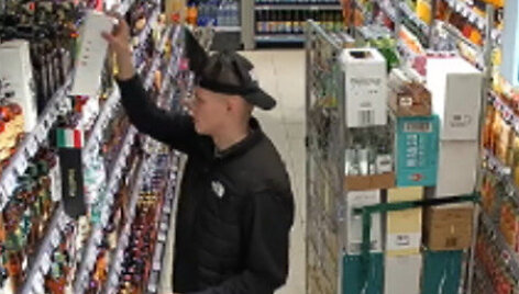Alkoholinių gėrimų vagystės tyrime Kauno policija ie&scaron;ko &scaron;io vyro