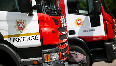 Ukmergės prie&scaron;gaisrinė gelbėjimo tarnyba