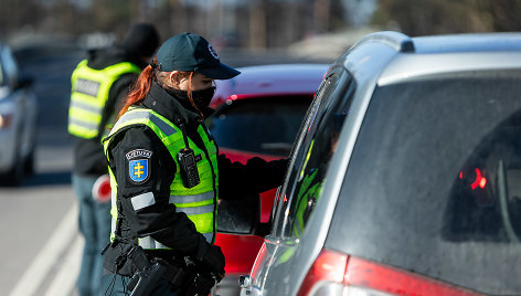 Rytinis kelių policijos reidas Eišiškių plente