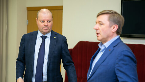 Saulius Skvernelis ir Ramūnas Karbauskis
