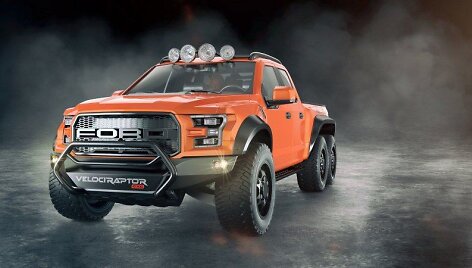 Tikras visureigis: &scaron;e&scaron;iaratis &bdquo;Ford Hennessey VelociRaptor&ldquo;