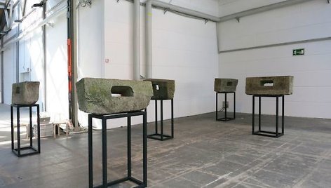 Mandla Reuter. Instaliacija meno mugėje „Abc Art Berlin Contemporary“.