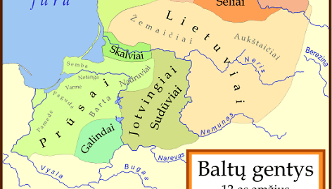 Baltų gentys XII amžiuje