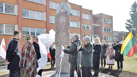 Paminklas T.Kosciu&scaron;kos sukilimo pulkininkui Berekui Joselevičiui Kretingoje