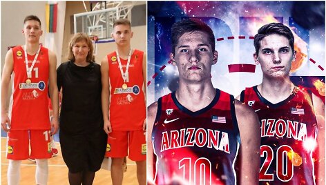 Valentina Tubelienė palankiai vertino sūnų pasirinkimą &ndash; Ąžuolas ir Tautvilas i&scaron; Vilniaus vyks rungtyniauti į Arizonos universitetą. 