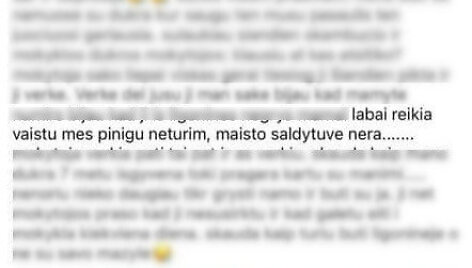 Sukčių žinutė feisbuke