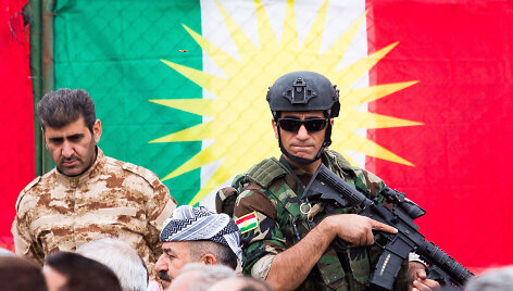 Irake kurdų prezidentas Barzanis sveikina i&scaron; &ldquo;Islamo valstybės&rdquo; gniaužtų i&scaron;plė&scaron;tą miestą