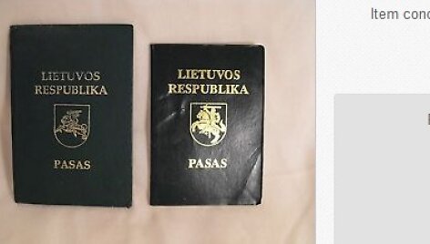 Parduodamas lietuvi&scaron;kas pasas