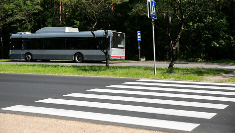 Nemenčinės plente esanti pėsčiųjų perėja, kurią ruo&scaron;iamasi panaikinti
