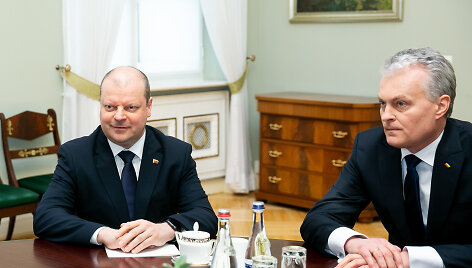 Saulius Skvernelis ir Gitanas Nausėda
