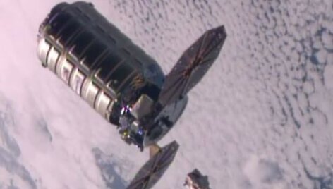&bdquo;Cygnus&ldquo; kapsulės atsiskyrimas nuo Tarptautinės kosminės stoties