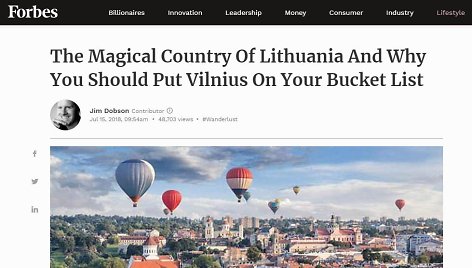 „Forbes“ publikacija apie Lietuvą