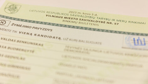 Lietuvoje prasidėjo i&scaron;ankstinis balsavimas savivaldybių tarybų ir merų rinkimuose