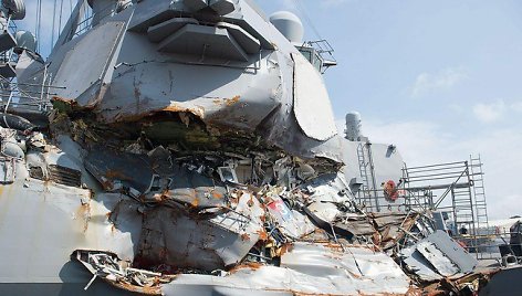 „USS Fitzgerald“ sužeidimai iš arčiau